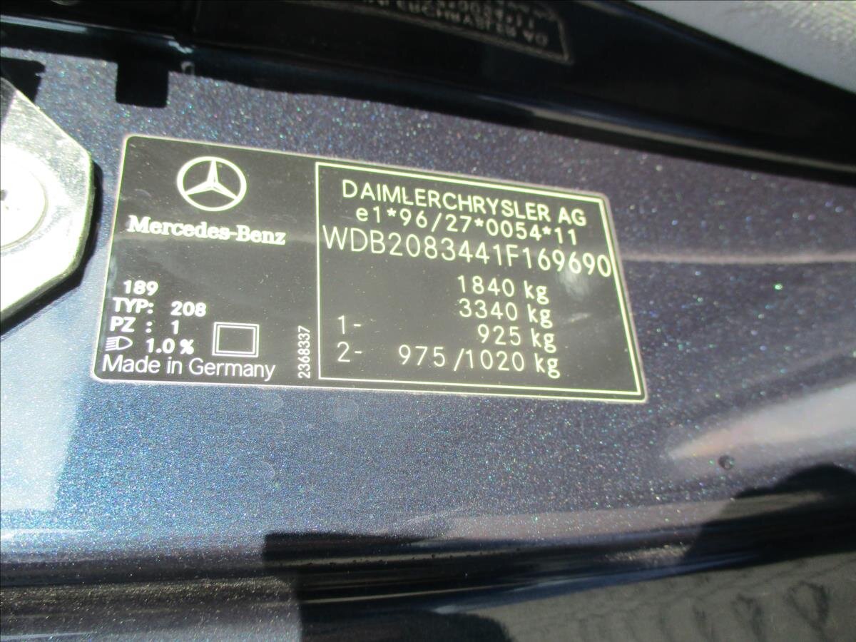Mercedes-Benz CLK Kupé 2,0 l 120 kw
