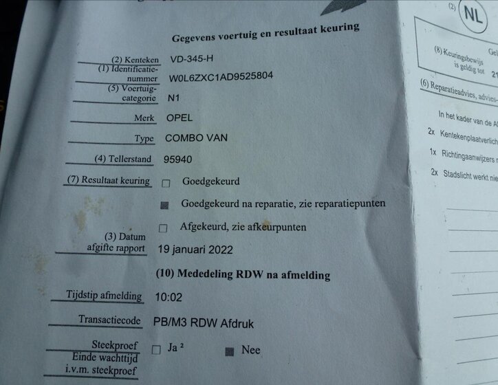 Opel Combo Skříň 1,2 l 66 kw