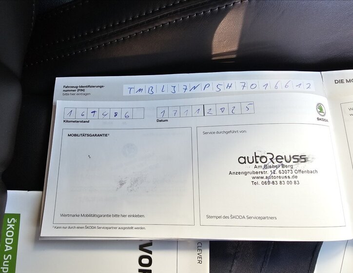 Škoda Superb Kombi 2,0 l 140 kw