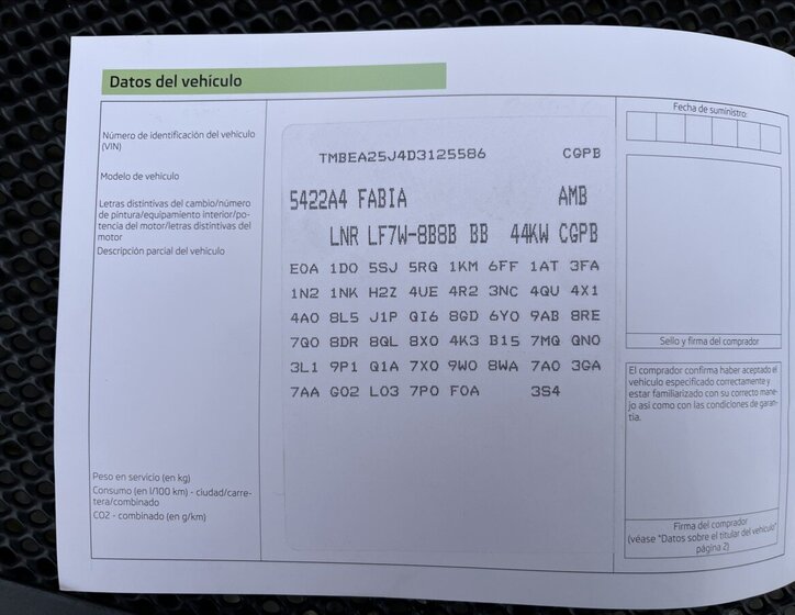 Škoda Fabia Hatchback 1,2 l 44 kw