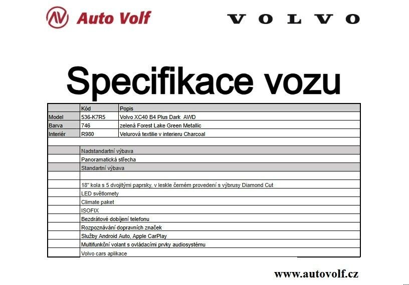 Volvo XC40 SUV / Terénní 2,0 l 120 kw