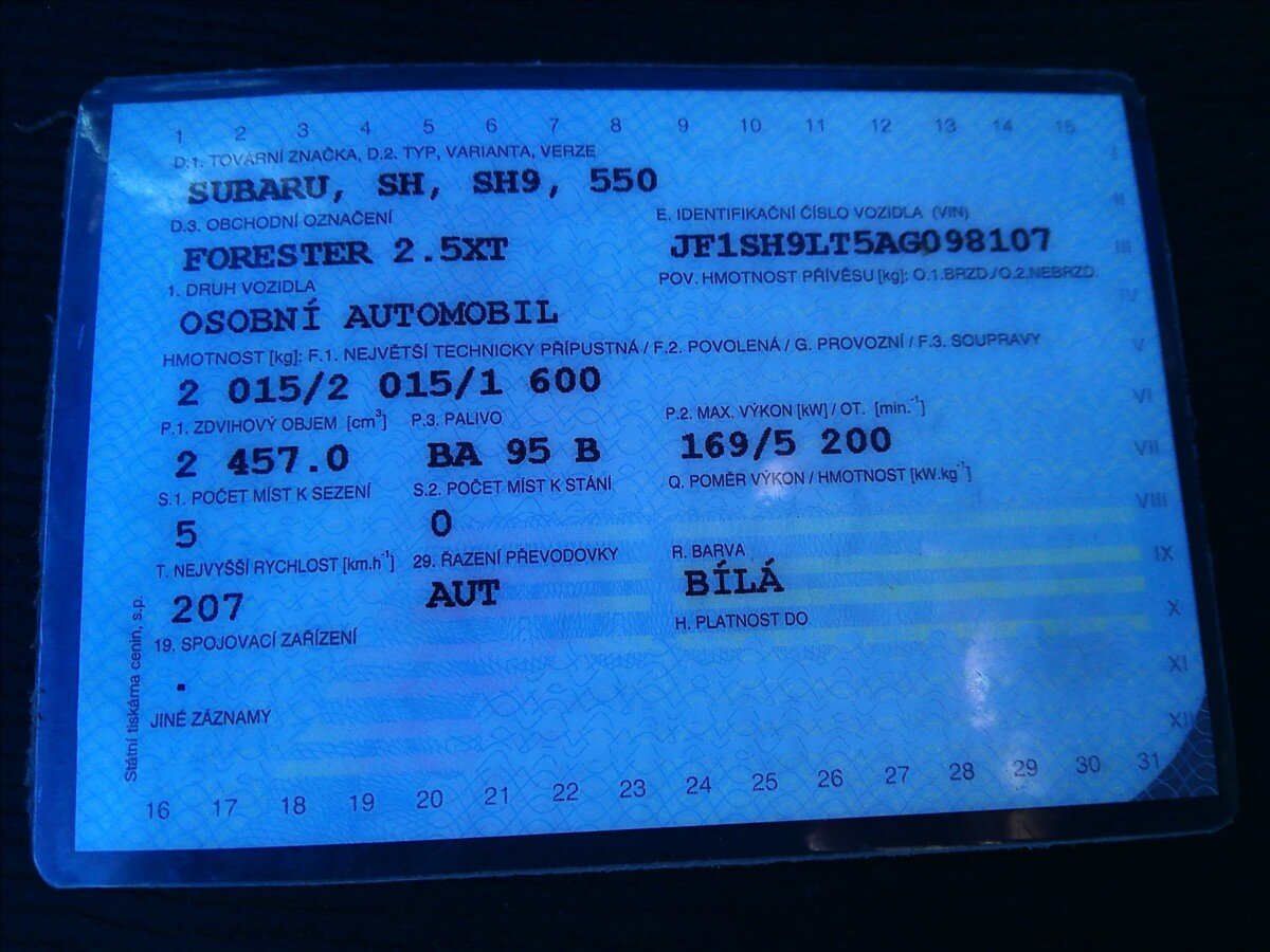 Subaru Forester Kombi 2,5 l 169 kw