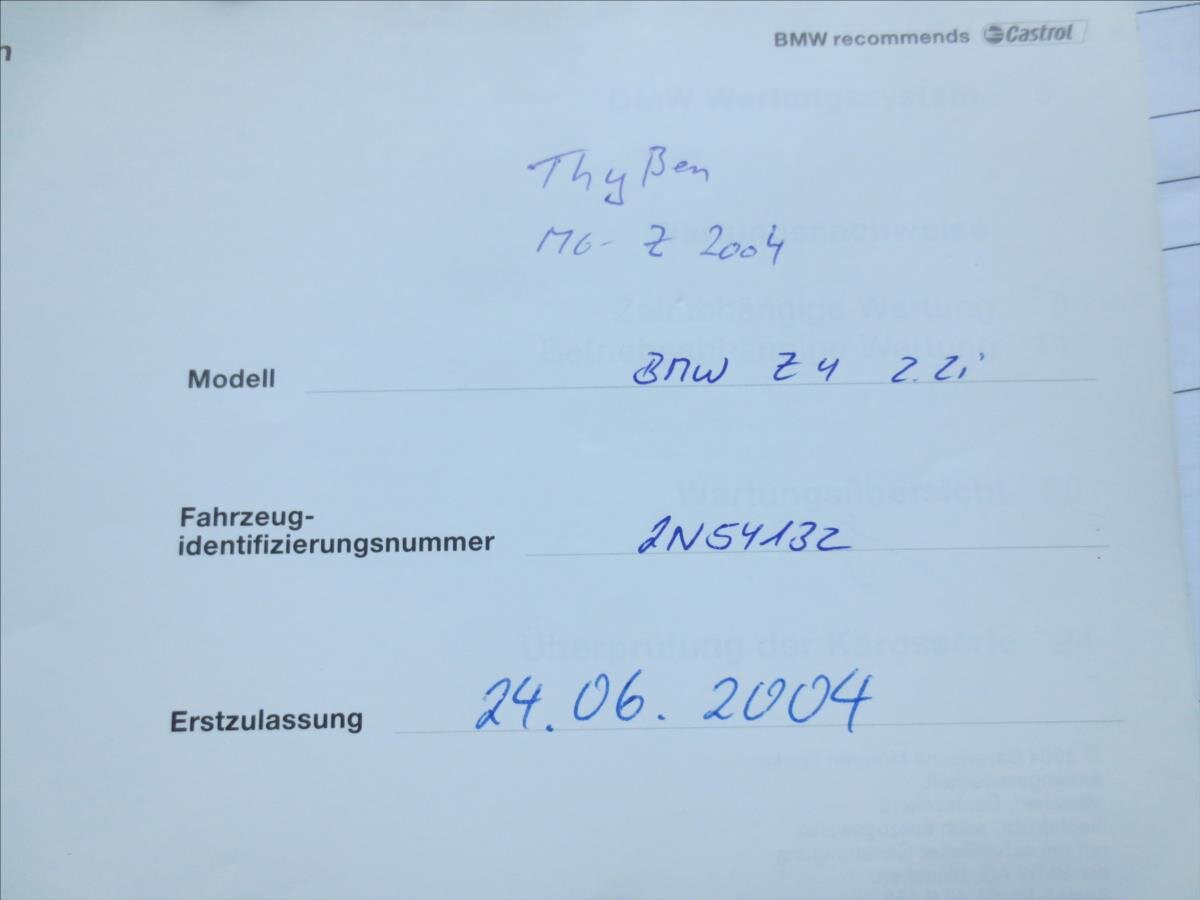 BMW Z4 Kabriolet 2,2 l 125 kw