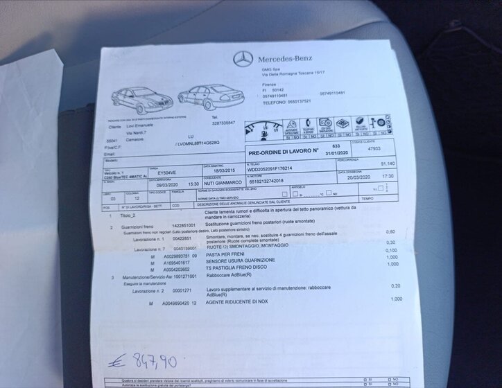 Mercedes-Benz Třídy C Kombi 2,1 l 150 kw