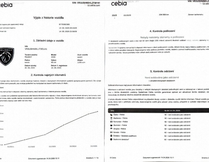 Peugeot 2008 SUV / Terénní 1,2 l 96 kw