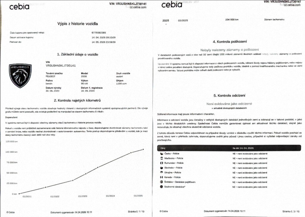 Peugeot 2008 SUV / Terénní 1,2 l 96 kw