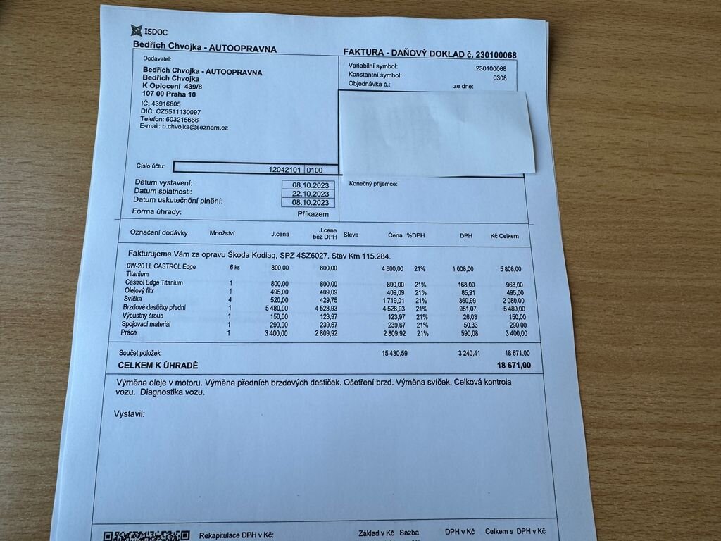 Škoda Kodiaq SUV / Terénní 2,0 l 140 kw