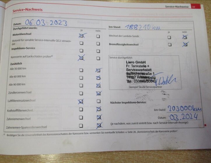 Škoda Octavia Sedan 1,4 l 90 kw