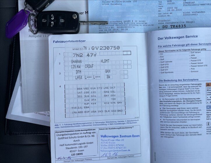 Volkswagen Sharan MPV 2,0 l 135 kw