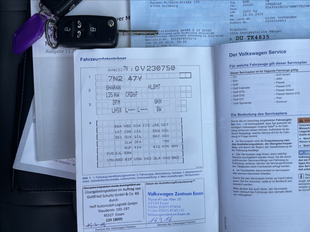 Volkswagen Sharan MPV 2,0 l 135 kw