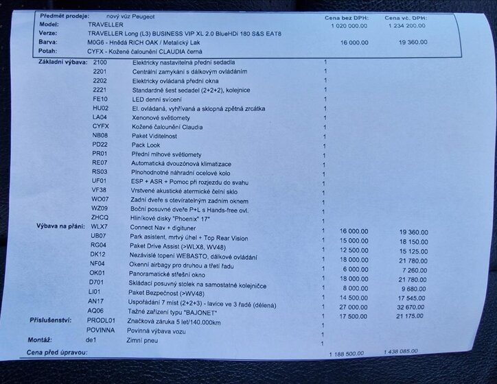 Peugeot Traveller MPV 2,0 l 130 kw
