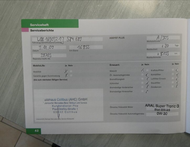 Mercedes-Benz Třídy A Hatchback 1,7 l 85 kw