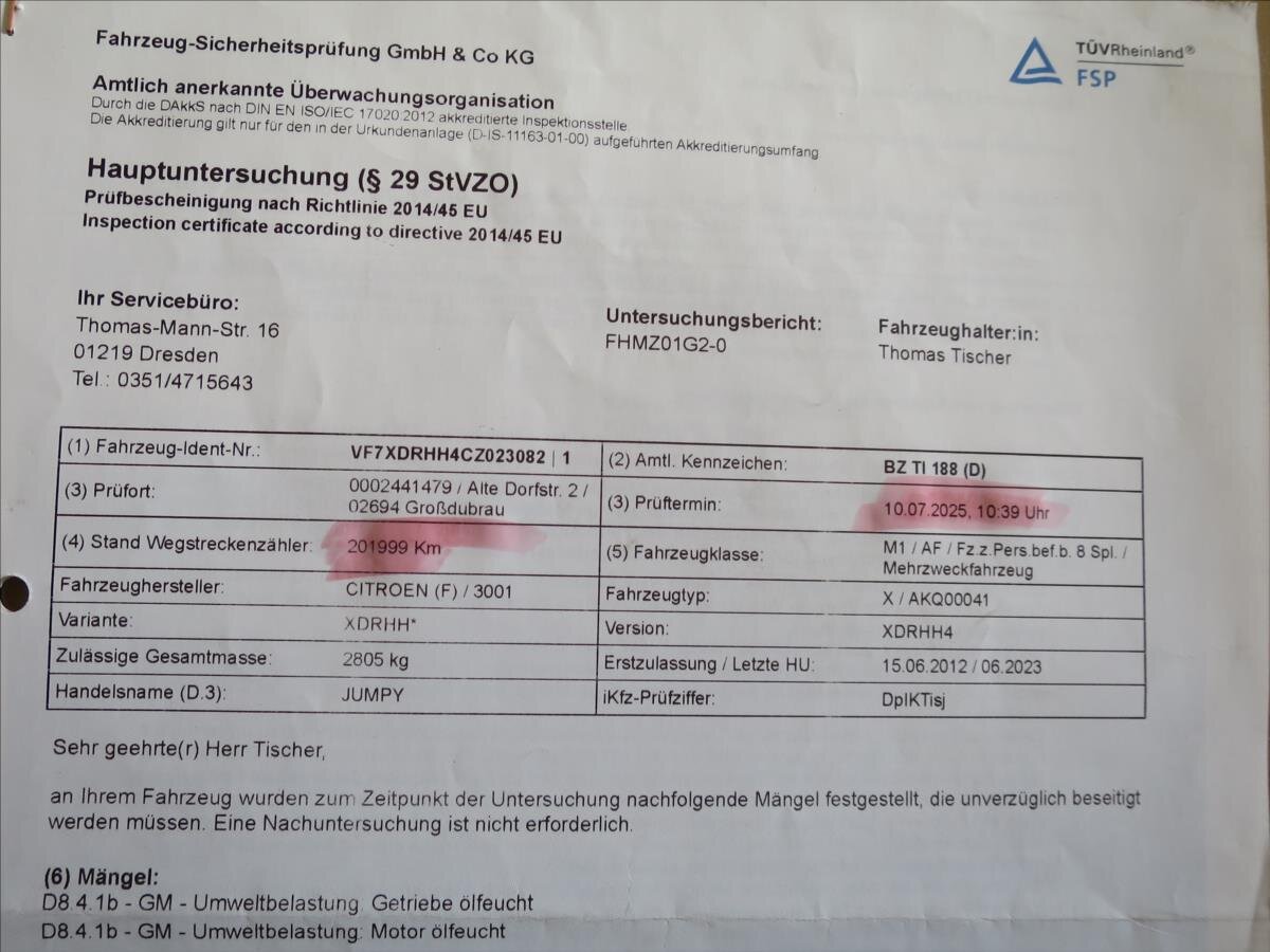 Citroën Jumpy Kombi 2,0 l 120 kw