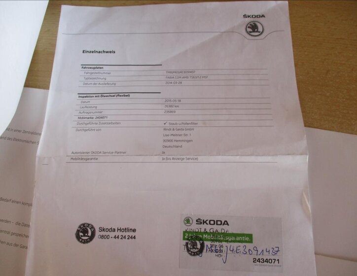 Škoda Fabia Kombi 1,2 l 63 kw