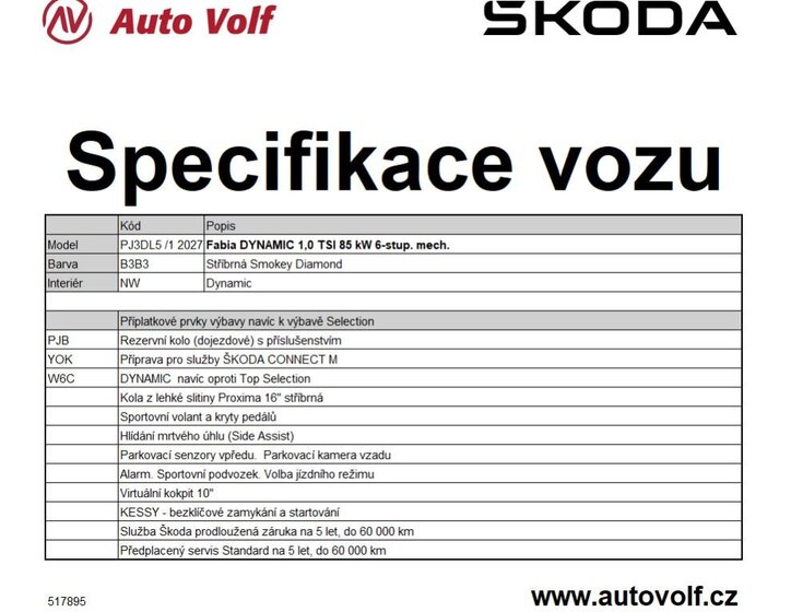 Škoda Fabia Hatchback 999,0 85 kw