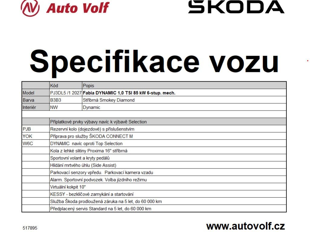 Škoda Fabia Hatchback 999,0 85 kw