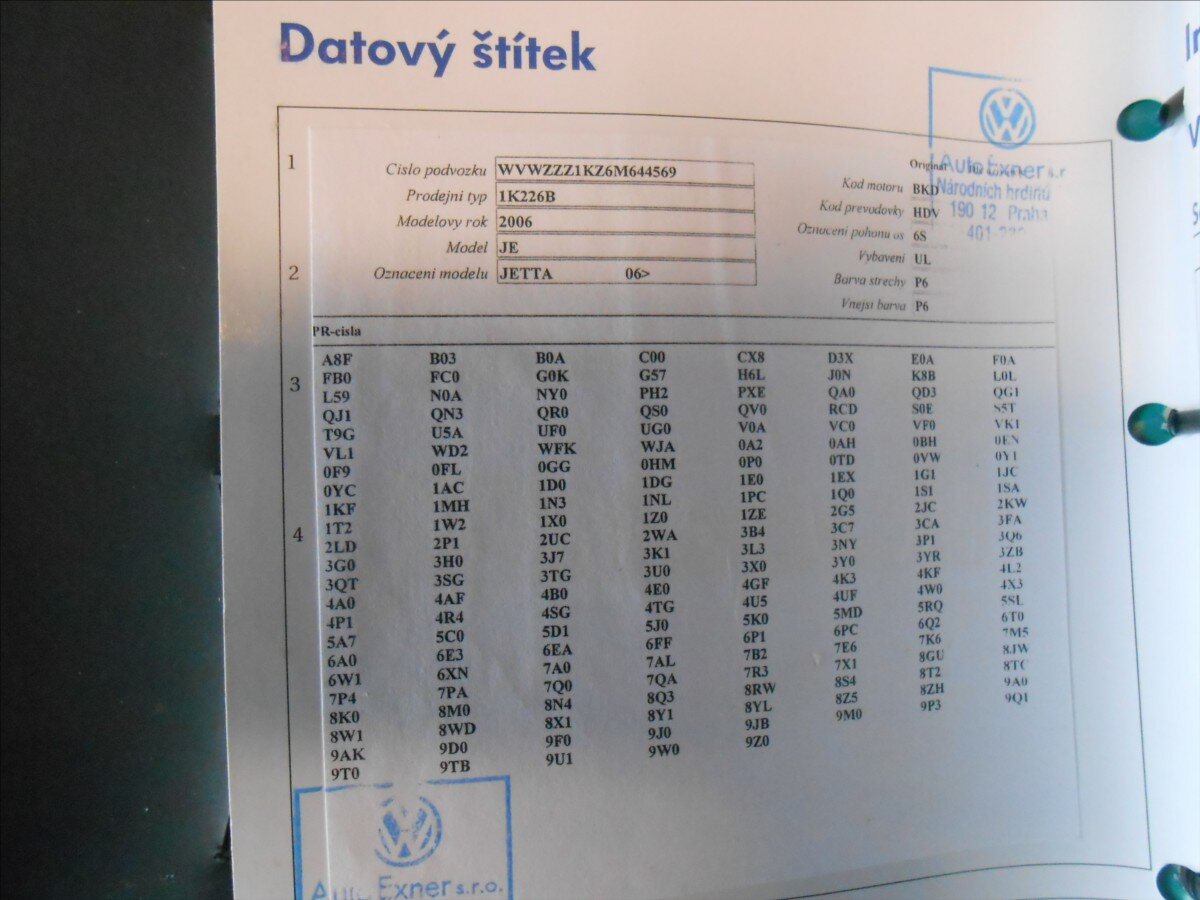 Volkswagen Jetta Sedan / Limuzína 2,0 l 125 kw