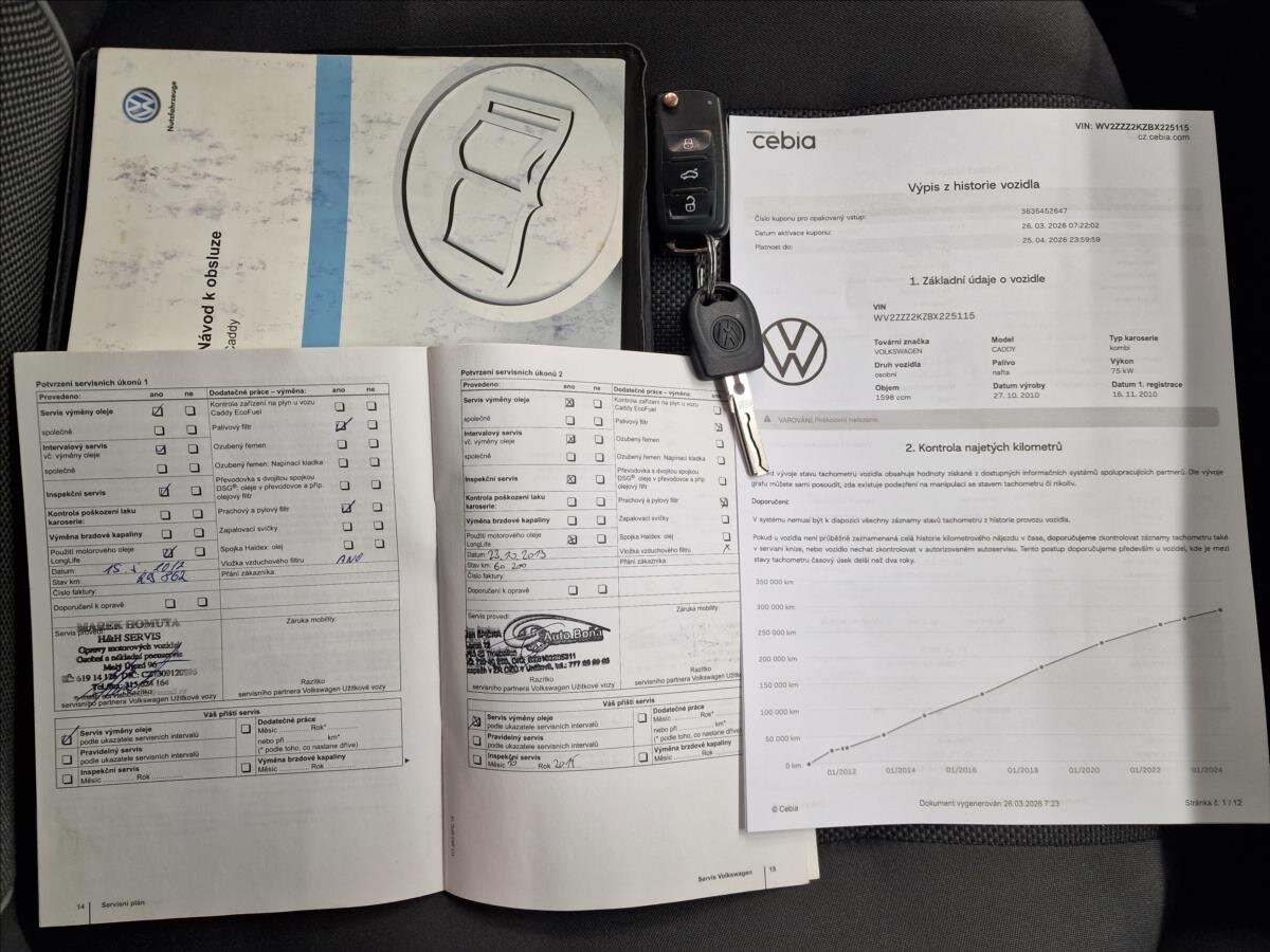Volkswagen Caddy Kombi 1,6 l 75 kw