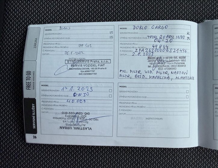 Fiat Dobló Skříň 1,2 l 70 kw