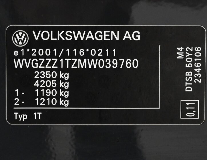 Volkswagen Touran MPV 2,0 l 110 kw