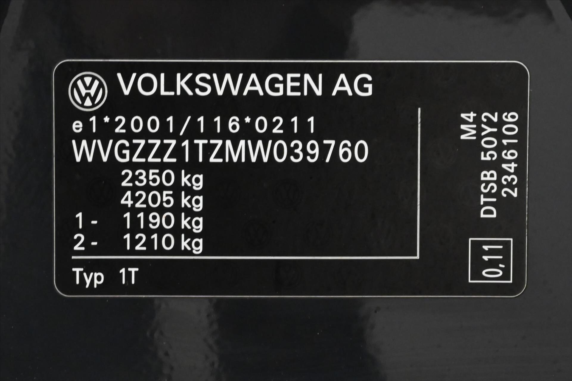 Volkswagen Touran MPV 2,0 l 110 kw