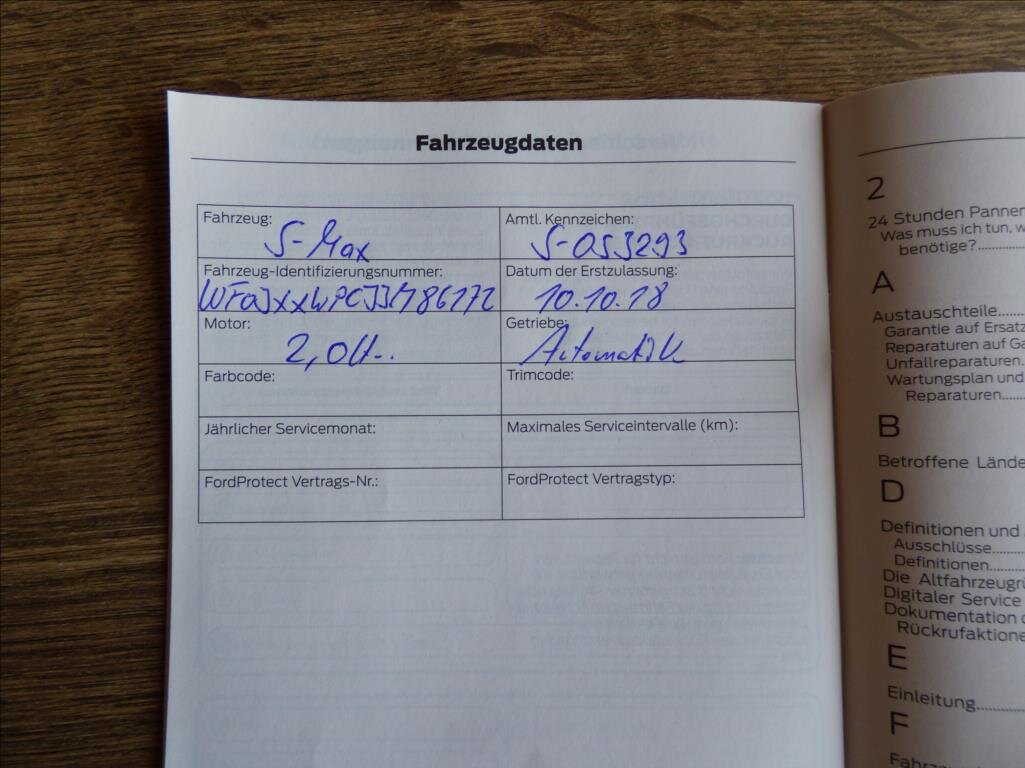 Ford S-MAX MPV 2,0 l 110 kw