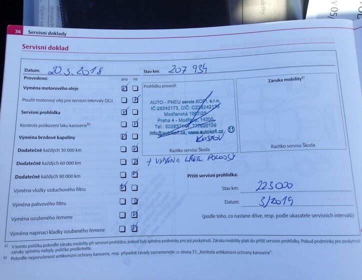 Škoda Octavia Kombi 0,0 103 kw