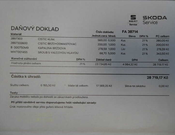 Škoda Superb Kombi 2,0 l 110 kw