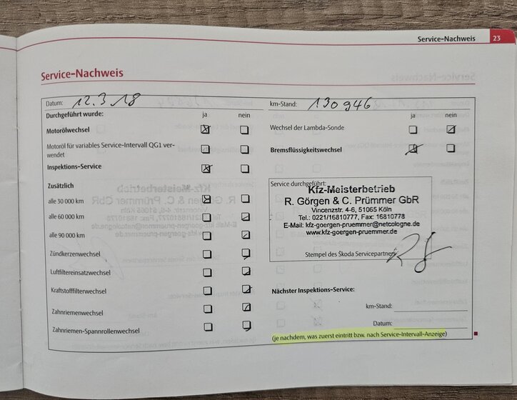 Škoda Octavia Kombi 2,0 l 103 kw