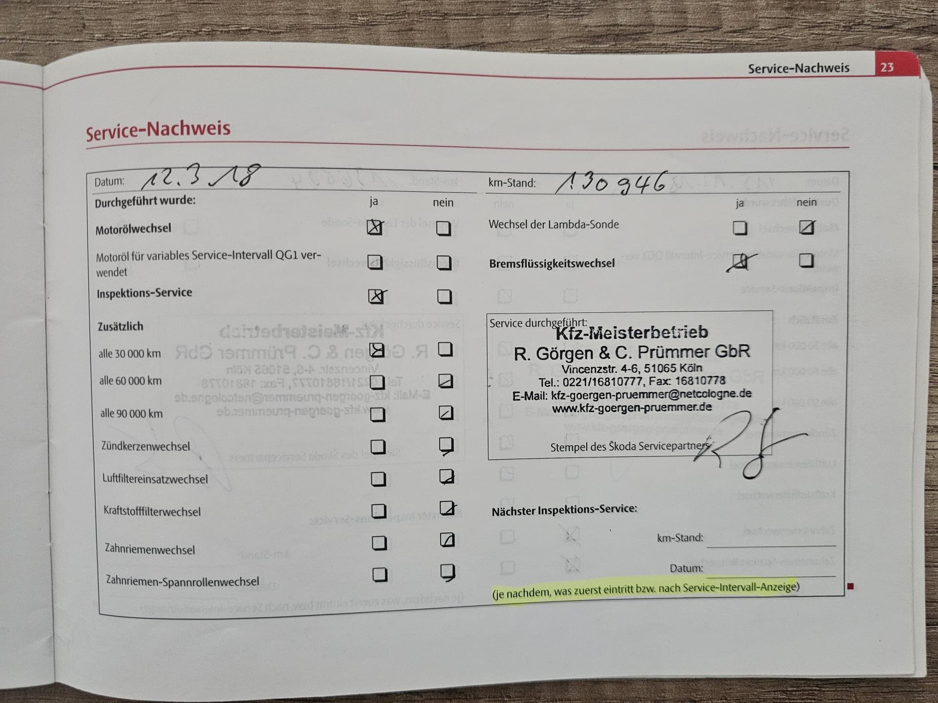 Škoda Octavia Kombi 2,0 l 103 kw