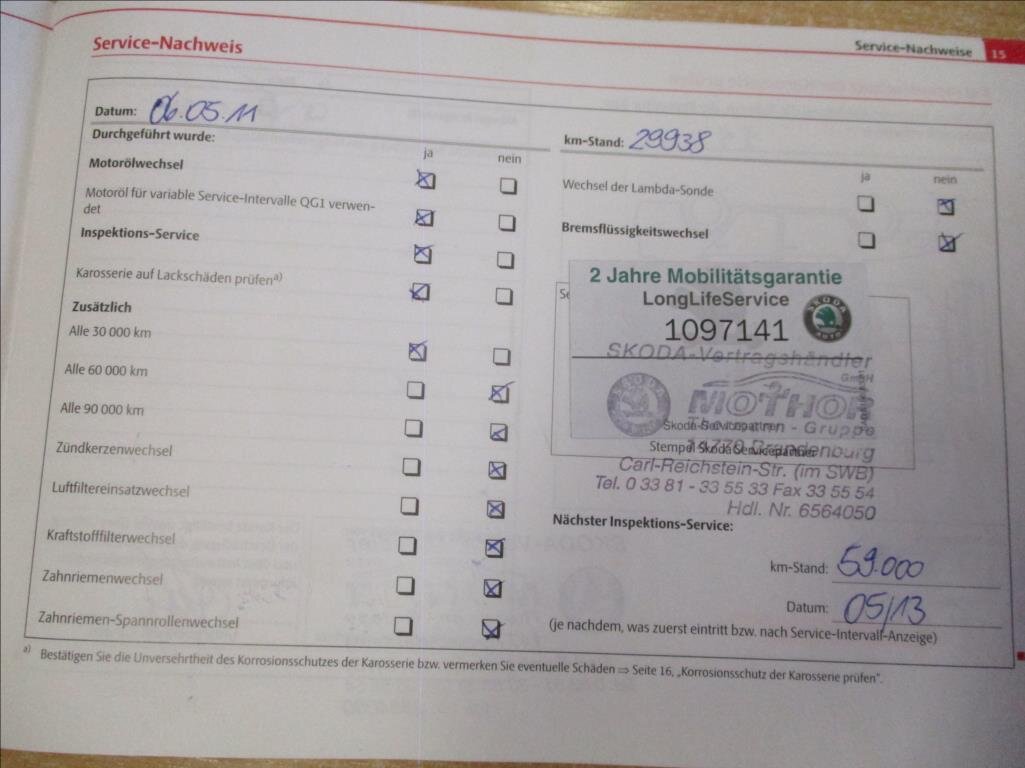 Škoda Octavia Sedan 1,4 l 90 kw