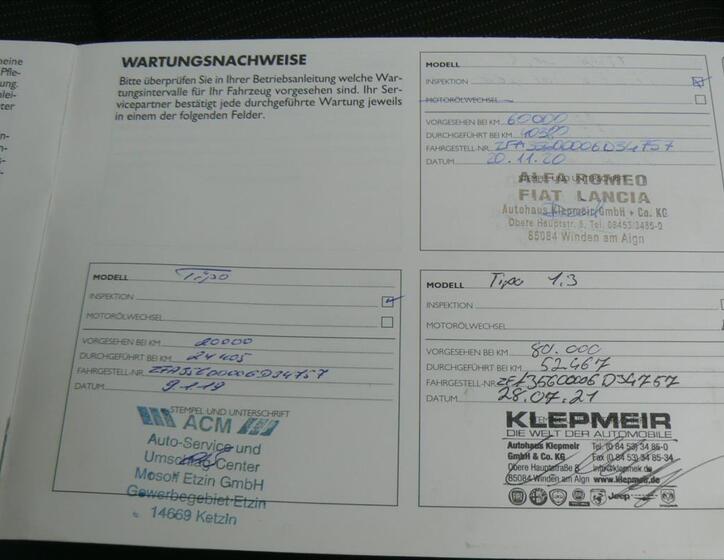 Fiat Tipo Hatchback 1,2 l 70 kw