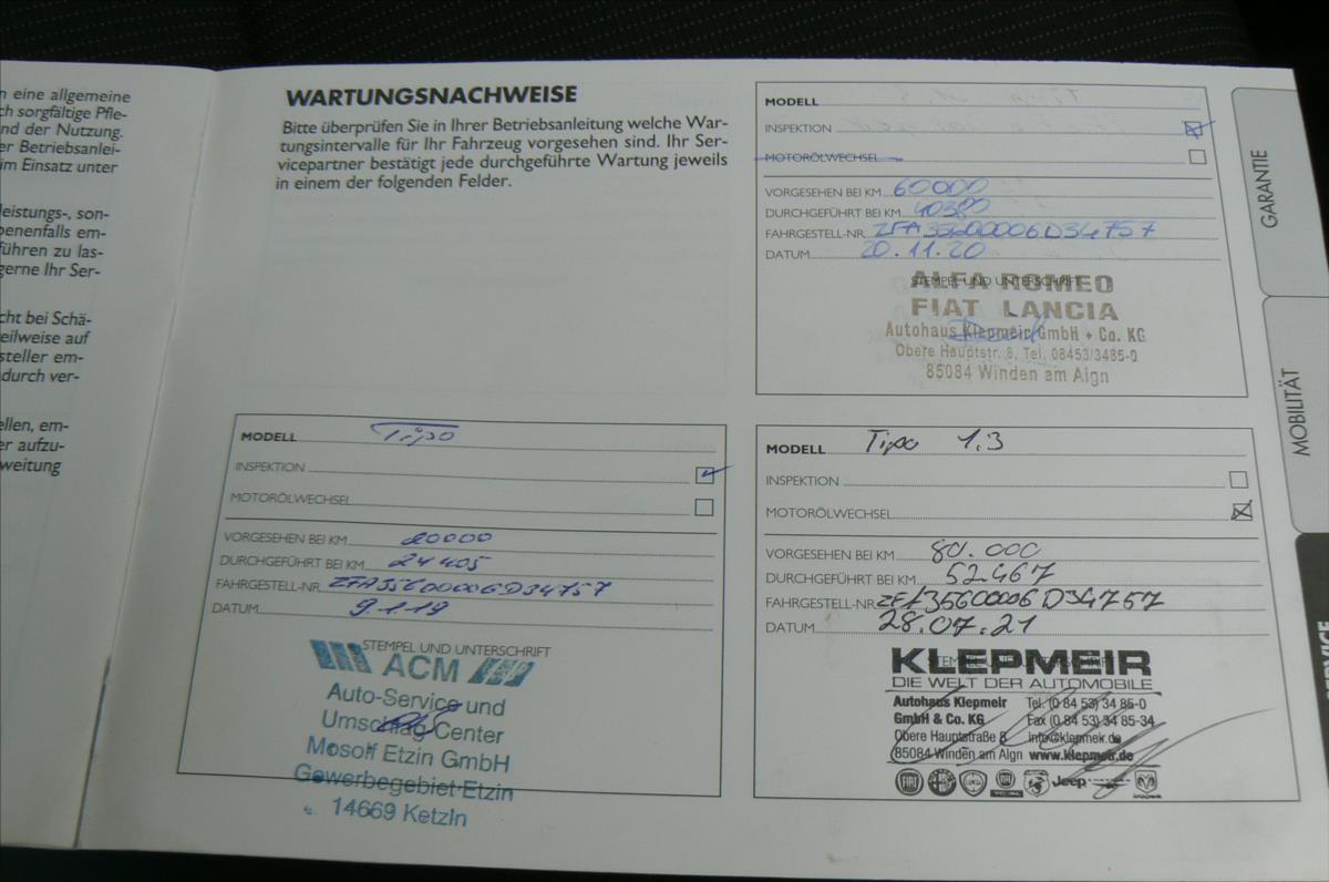 Fiat Tipo Hatchback 1,2 l 70 kw