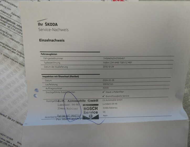 Škoda Fabia Kombi 1,2 l 81 kw