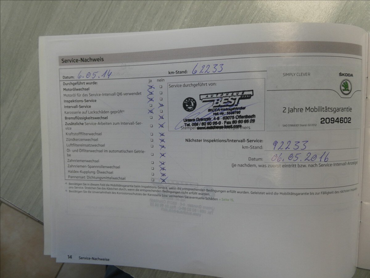 Škoda Octavia Kombi 2,0 l 103 kw