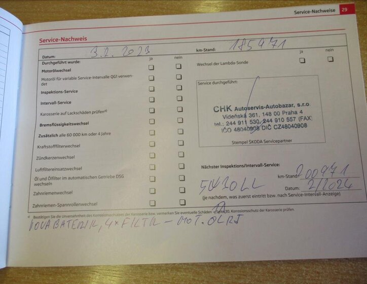 Škoda Superb Kombi 1,6 l 77 kw