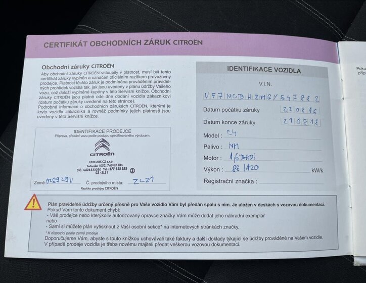 Citroën C4 Hatchback 1,6 l 88 kw