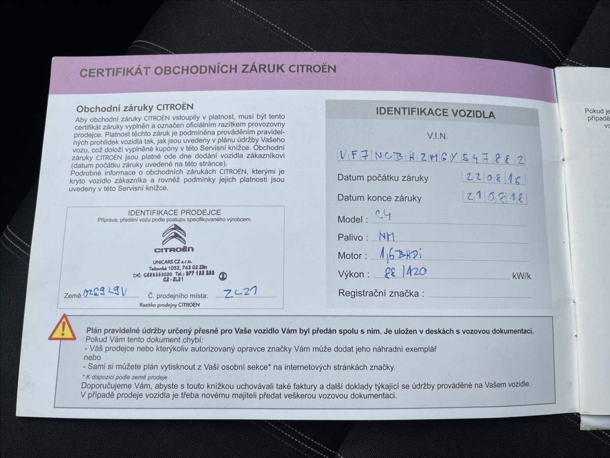 Citroën C4 Hatchback 1,6 l 88 kw