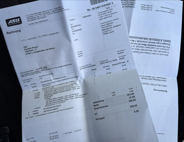 Volkswagen Passat Kombi 2,0 l 103 kw