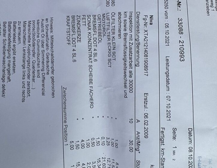 Lada Niva SUV 1,7 l 60 kw