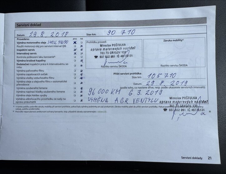 Škoda Superb Kombi 2,0 l 125 kw