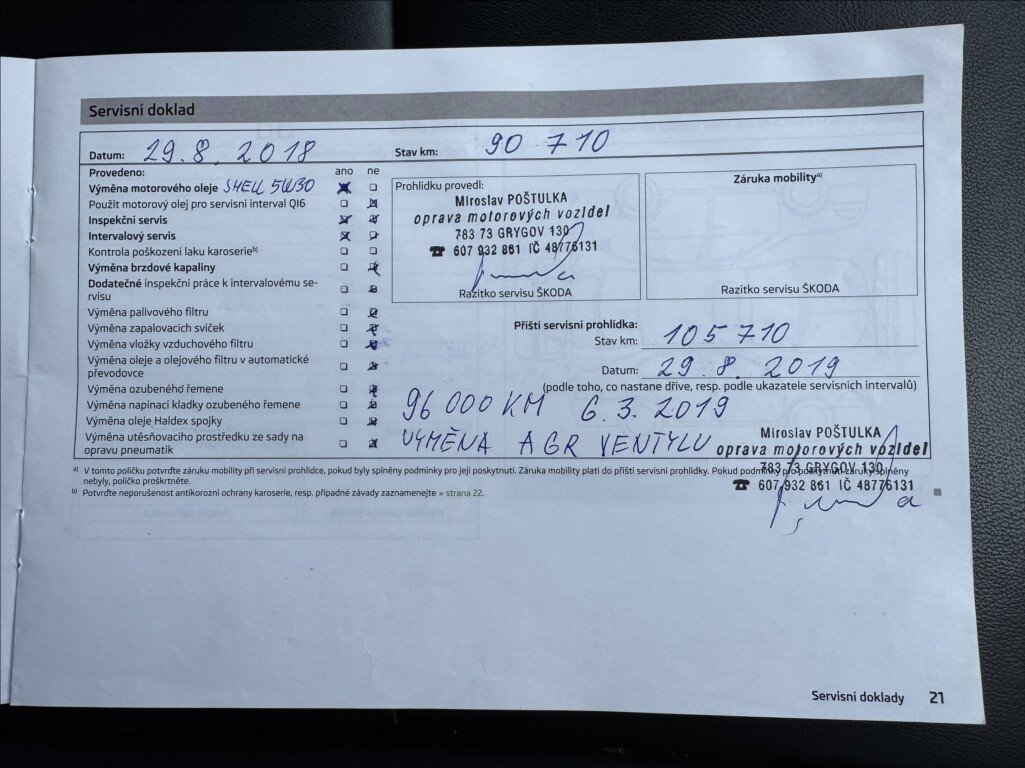 Škoda Superb Kombi 2,0 l 125 kw