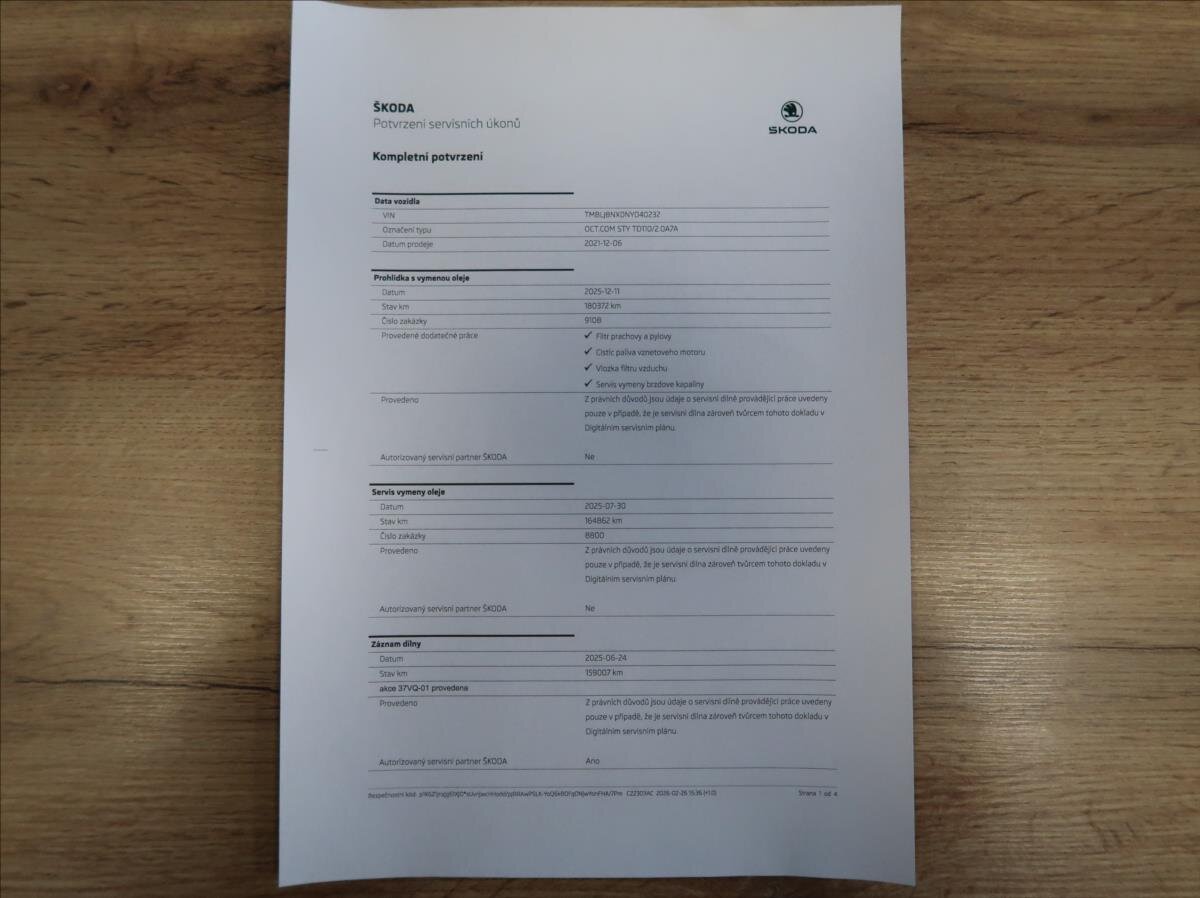 Škoda Octavia Kombi 2,0 l 110 kw