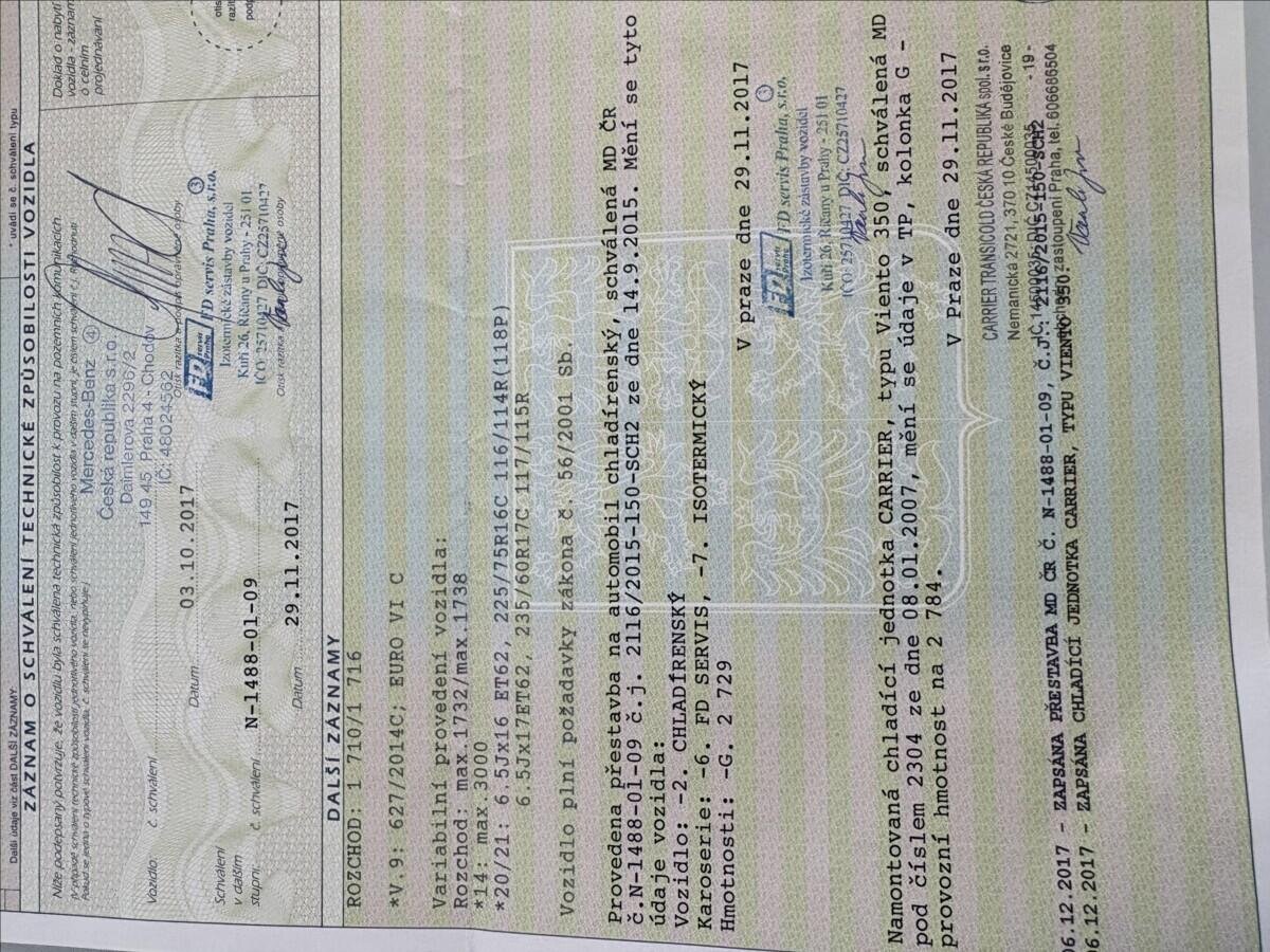 Mercedes-Benz Sprinter Ostatní 2,1 l 105 kw