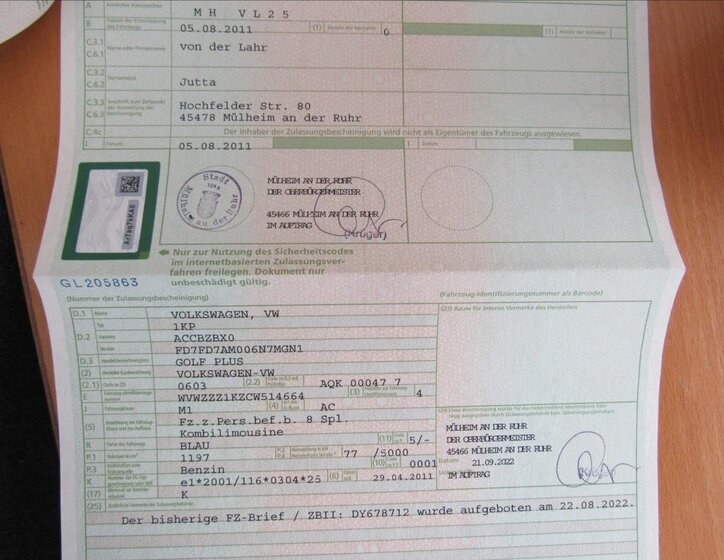 Volkswagen Golf Plus Hatchback 1,2 l 77 kw