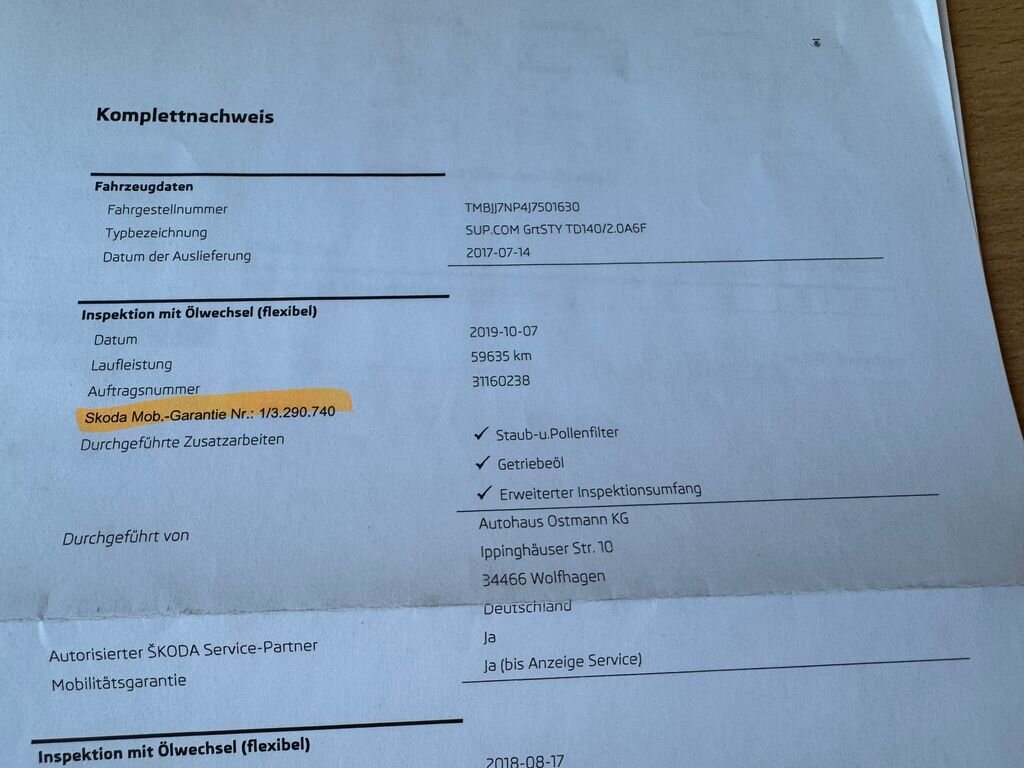 Škoda Superb Kombi 2,0 l 140 kw