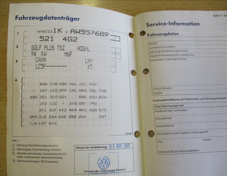 Volkswagen Golf Plus MPV 1,4 l 90 kw
