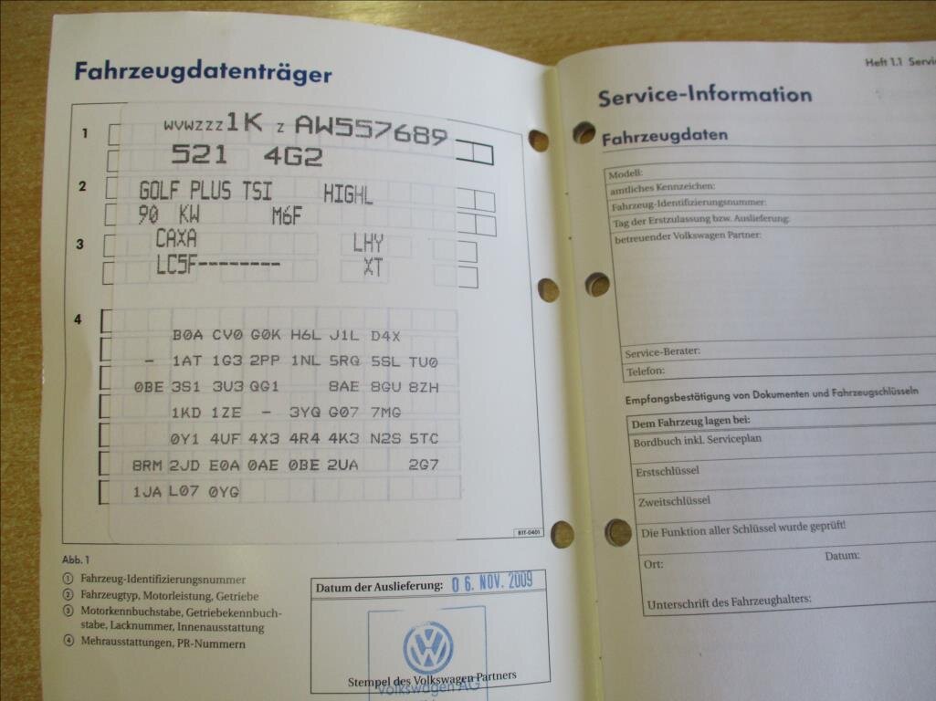 Volkswagen Golf Plus MPV 1,4 l 90 kw