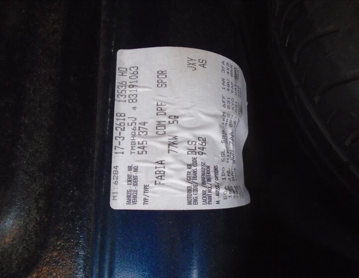 Škoda Fabia Kombi 1,9 l 77 kw