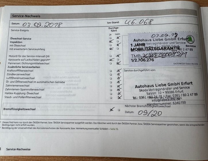 Škoda Octavia Kombi 1,4 l 103 kw